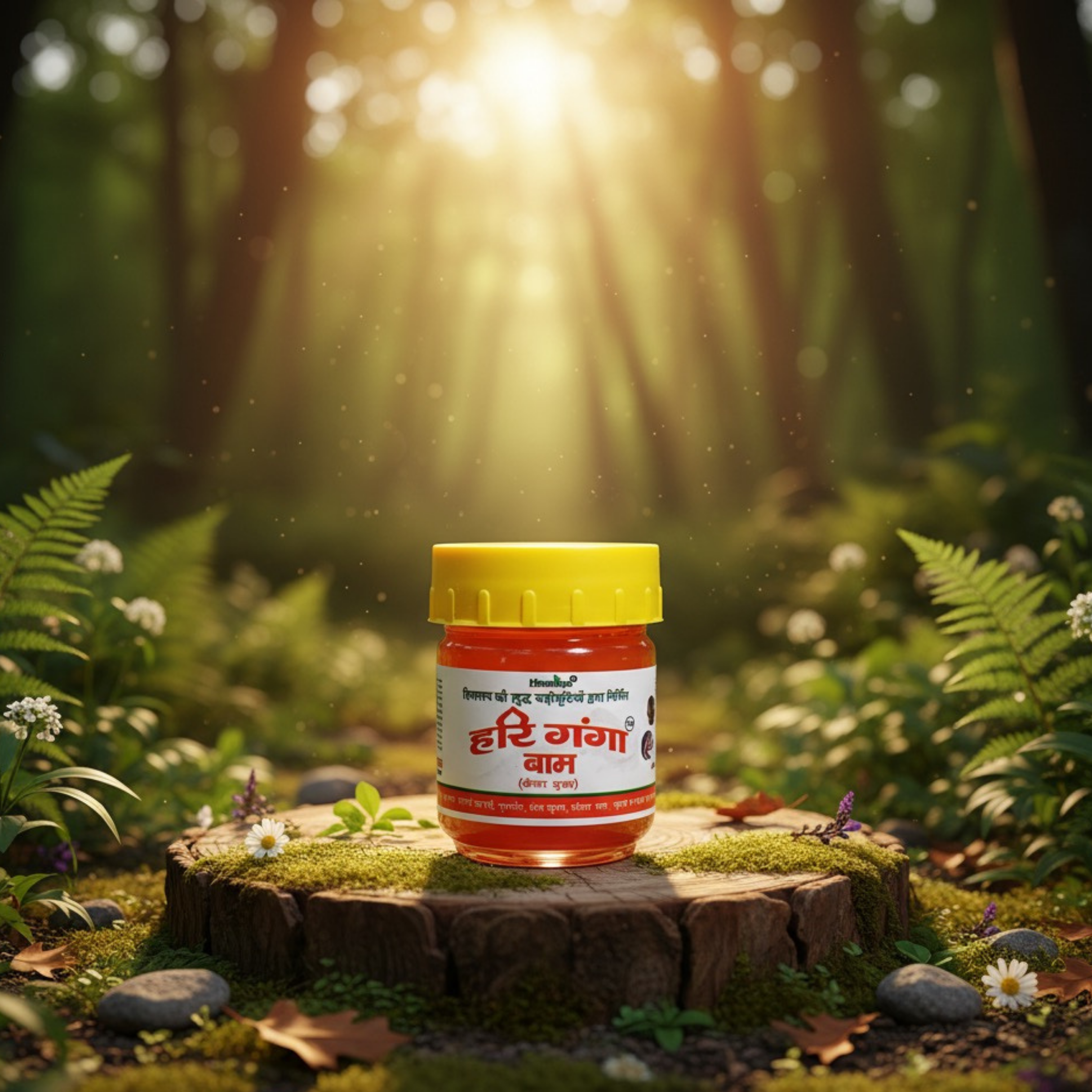 Himalaya Pharmacy Hari Ganga Balm - with Kesar (केसर युक्त हरि गंगा बाम): Fast Relief from Cold, Headache & Arthritis Pain, 40gm